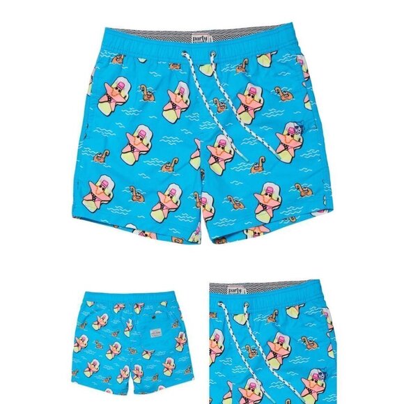 New Party Pants Size XS SUPER STAR PARTY STARTER SHORT - NEON BLUE - Picture 2 of 12